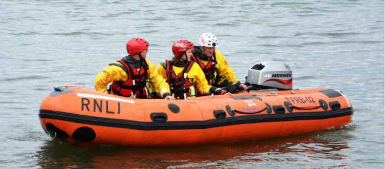 men in a lifeboat